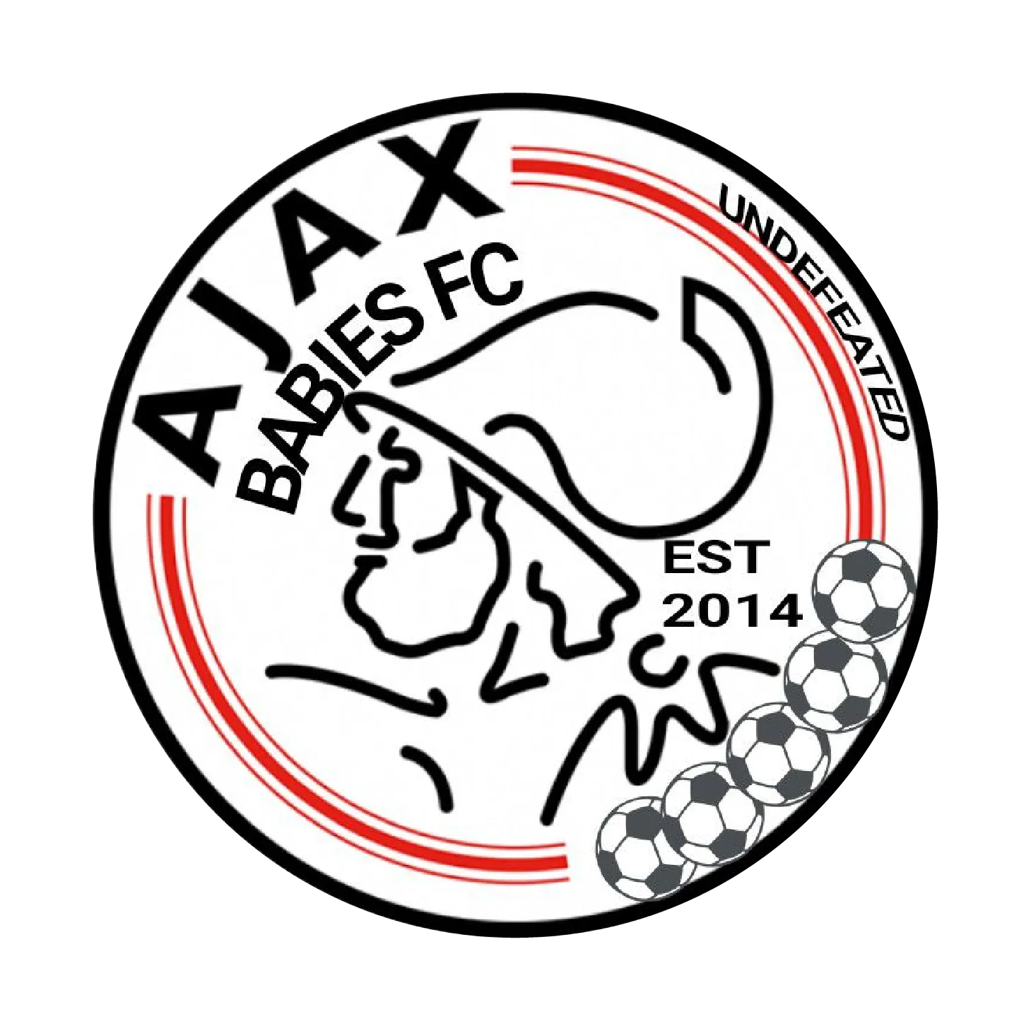 Custom football kit partner AJAX BABIES FC